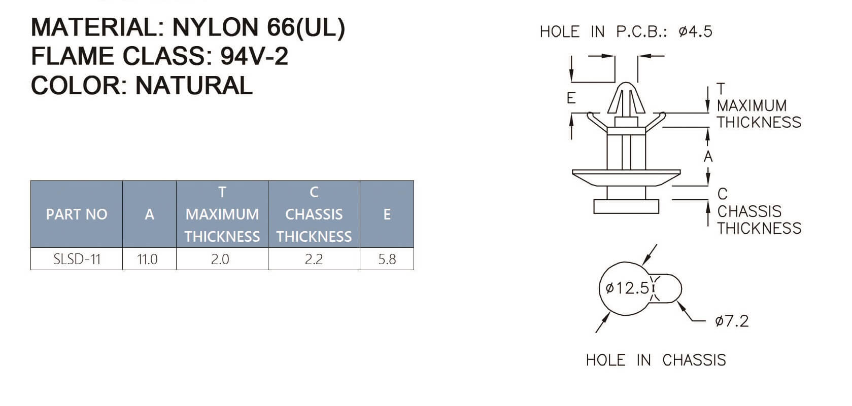  PCB Standoff SLSD-11